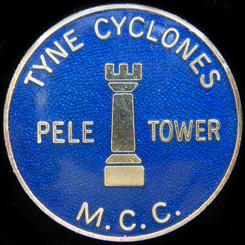 Pele Tower Rally pin badge