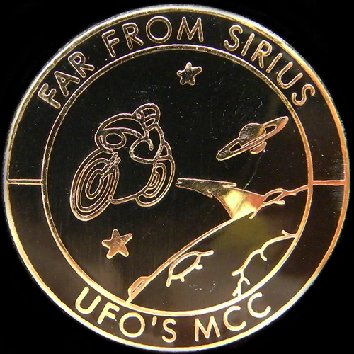 Far from Sirius Rally pin badge