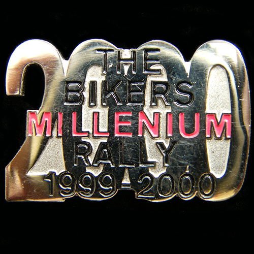 Millenium Rally pin badge