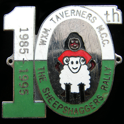Sheepshaggers Rally pin badge