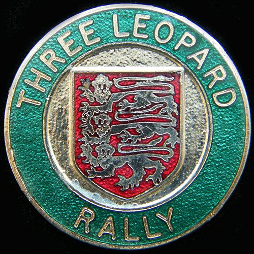 Three Leopards Rally pin badge