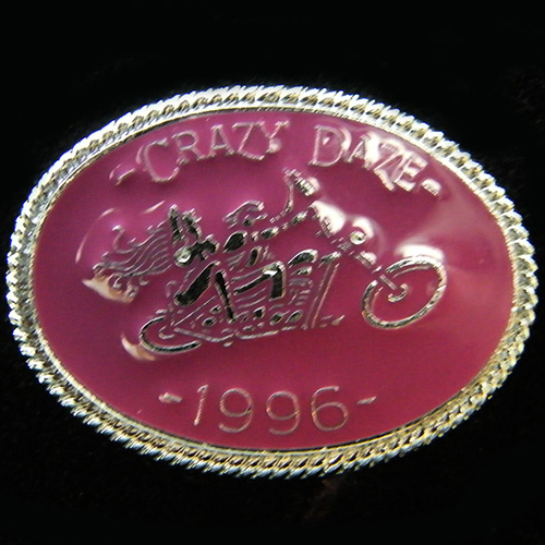 Crazy Daze Rally pin badge