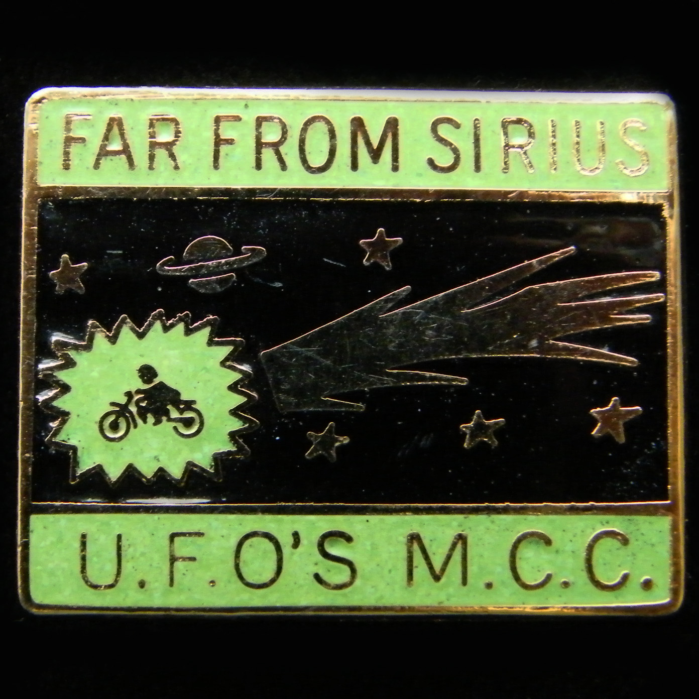 Far from Sirius Rally pin badge