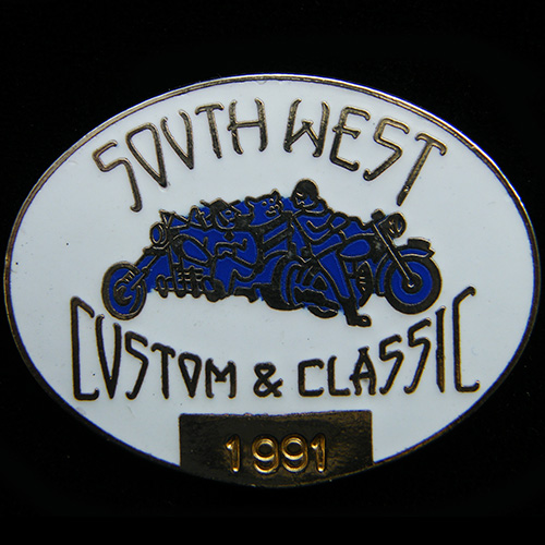 South West Custom & Classic Bike Show Lapel Badge