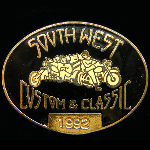 South West Custom & Classic Bike Show Lapel Badge