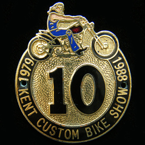 Kent Custom Bike Show 1988 lapel badge