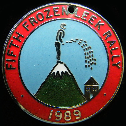 Frozen Leek Rally pin badge