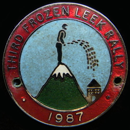 Frozen Leek Rally pin badge