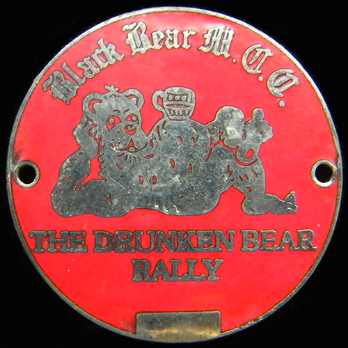 Drunken Bear Rally pin badge