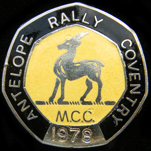 Antelope Rally pin badge