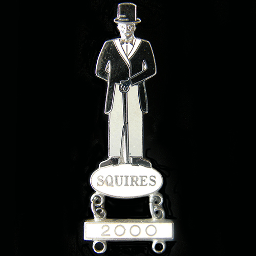 Squires Rally pin badge