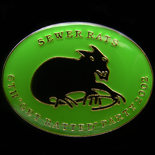 Get Ratted Party pin badge