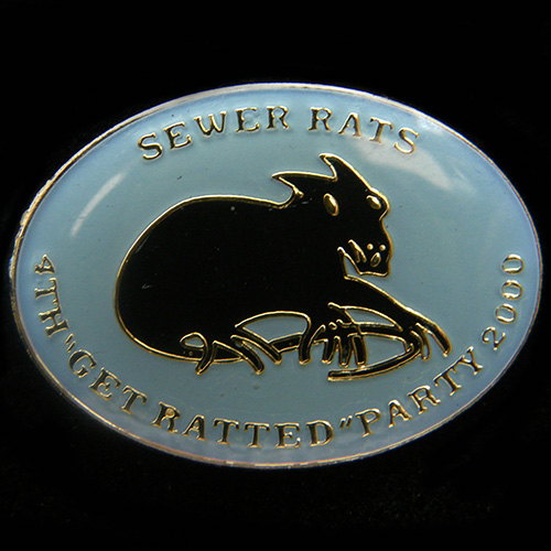 Get Ratted Party pin badge