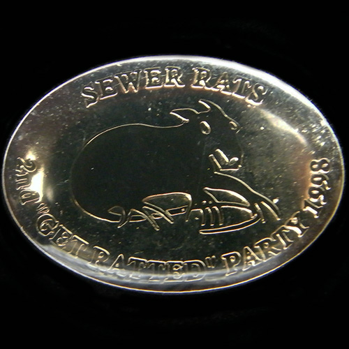 Get Ratted Party pin badge