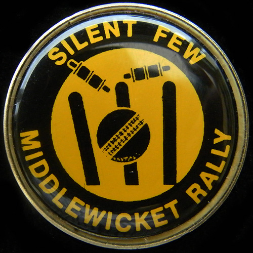 Middlewicket Rally pin badge
