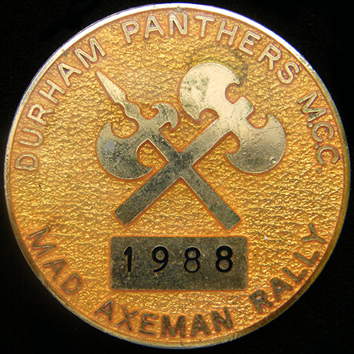 Mad Axeman Rally Pin Badge