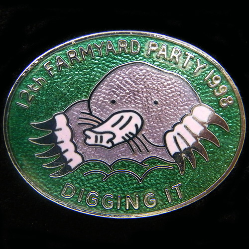 Farmyard Party Rally pin badge
