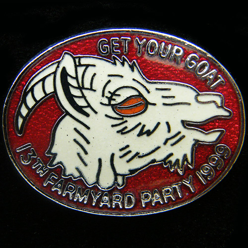 Farmyard Party Rally pin badge