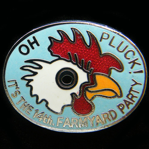 Farmyard Party Rally pin badge