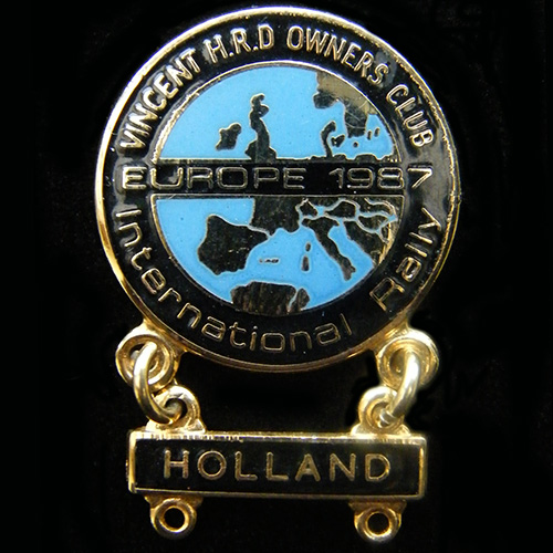 Vincent pin badge