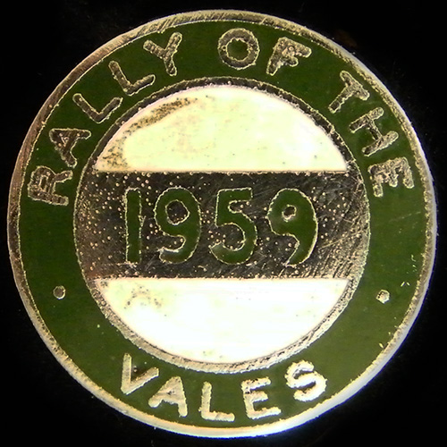 Rally of the Vales lapel badge