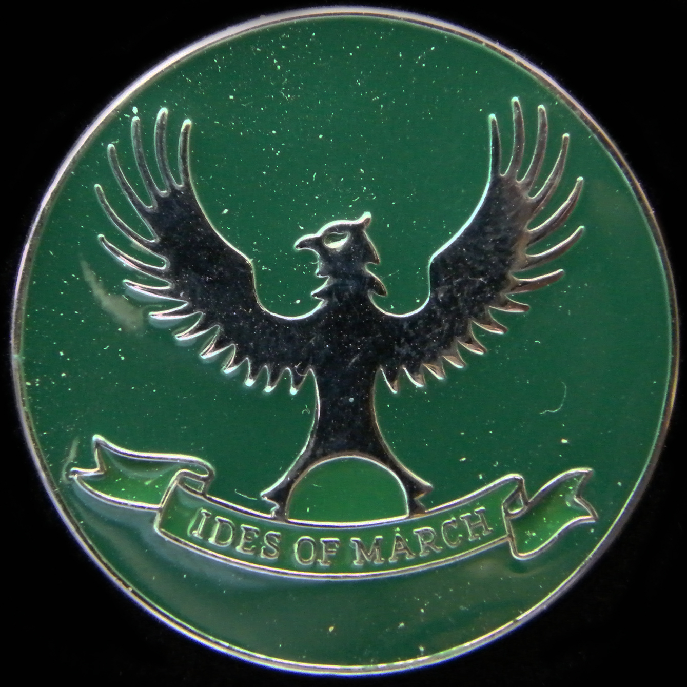 Ides of March Rally lapel badge