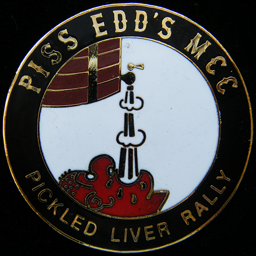 Pickled Liver Rally pin badge