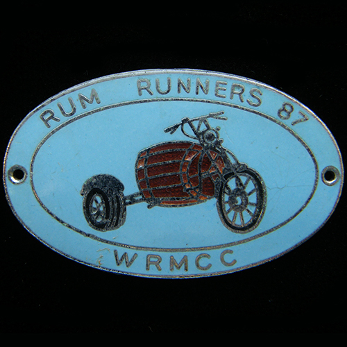 Rum Runners Rally pin badge