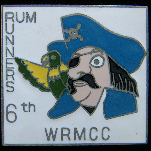 Rum Runners Rally pin badge