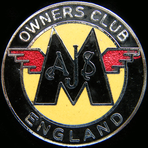 AJS Matchless AJS Matchless Owners Club pin badge