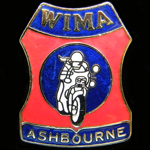 Women's International Motorcycle Association Rally pin badge