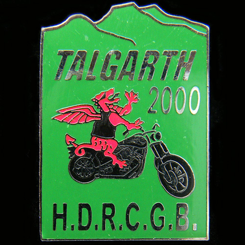 Talgarth Rally pin badge