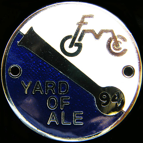 Yard of Ale Rally pin badge