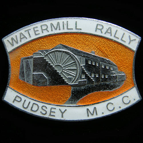 Watermill Rally pin badge