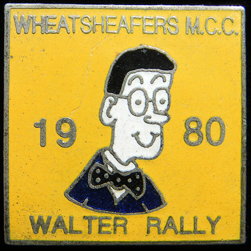 Walter Rally pin badge