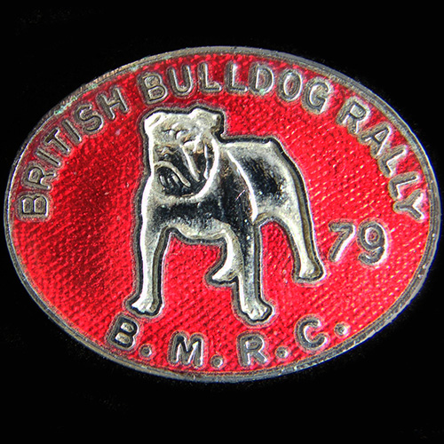 British Bulldog Rally pin badge