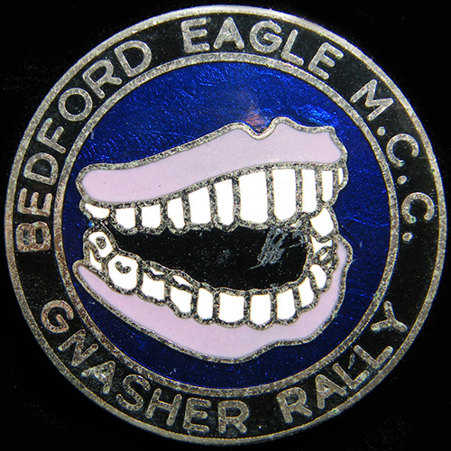 Gnasher Rally pin badge