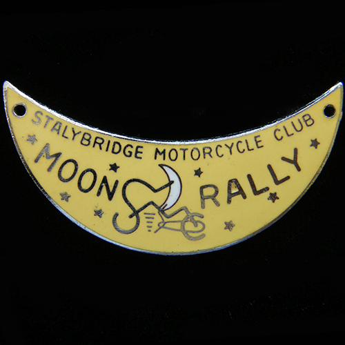 Moon Rally pin badge