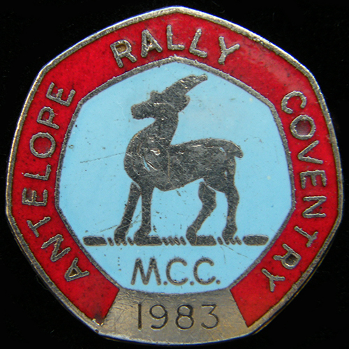 Antelope Rally pin badge