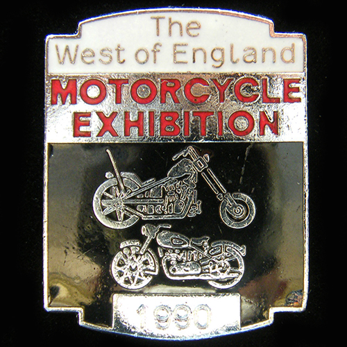 West of England Motorcycle Exhibition pin badge