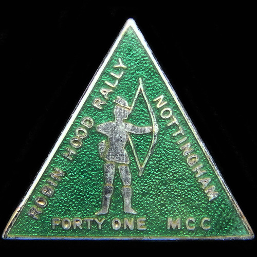Robin Hood Rally pin badge