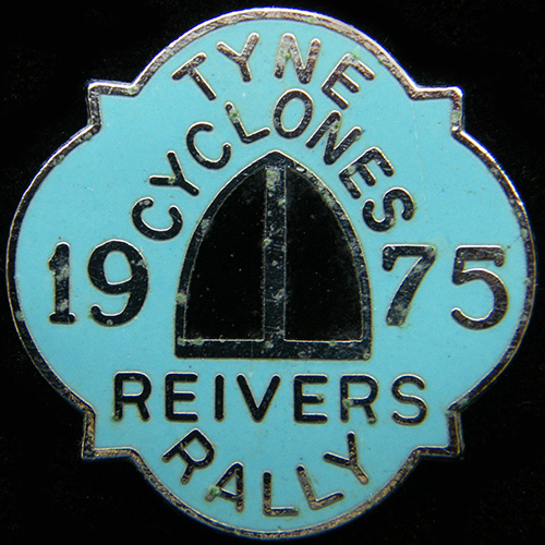 Reivers Rally pin badge