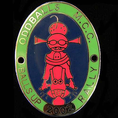 Balls Up Rally pin Badge