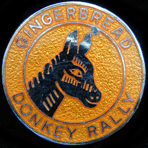 Donkey Rally pin badge 