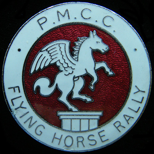 Flying Horse Rally pin badge