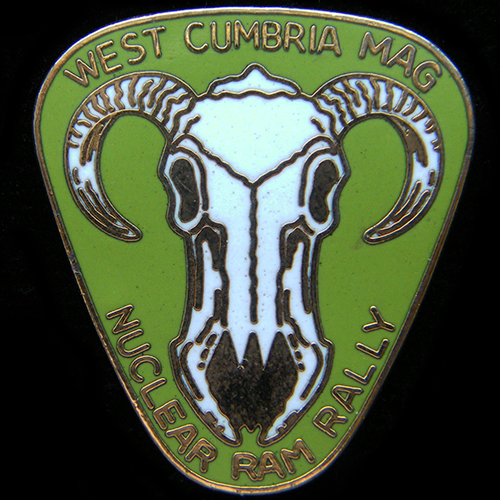 Nuclear Ram Rally pin badge