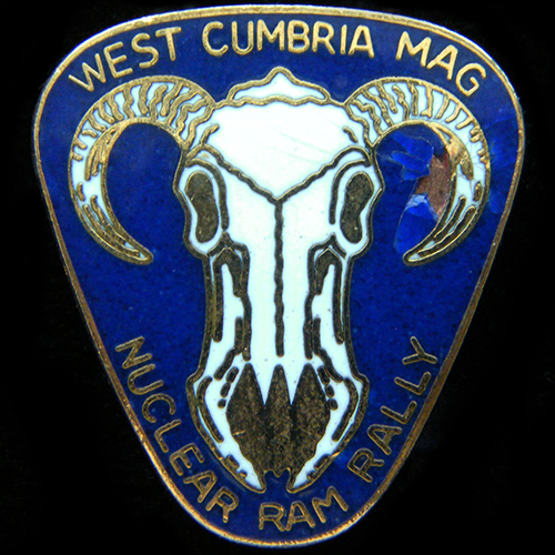 Nuclear Ram Rally pin badge