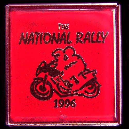 National Rally pin badge