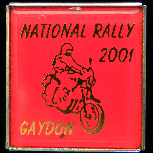 National Rally pin badge