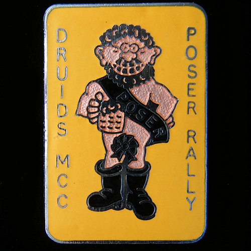 Poser Rally pin badge